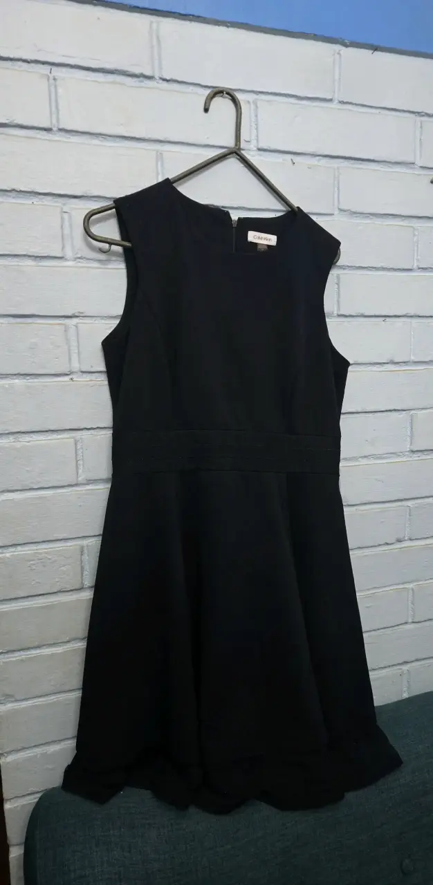 Vestido azul marino Calvin Klein elegante - 1