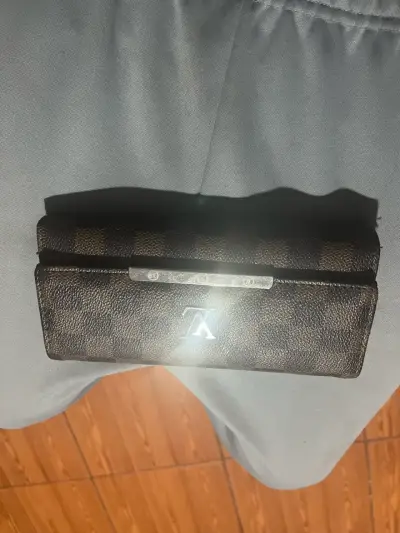 Cartera de Cuero Louis Vuitton Damier - miniatura 2