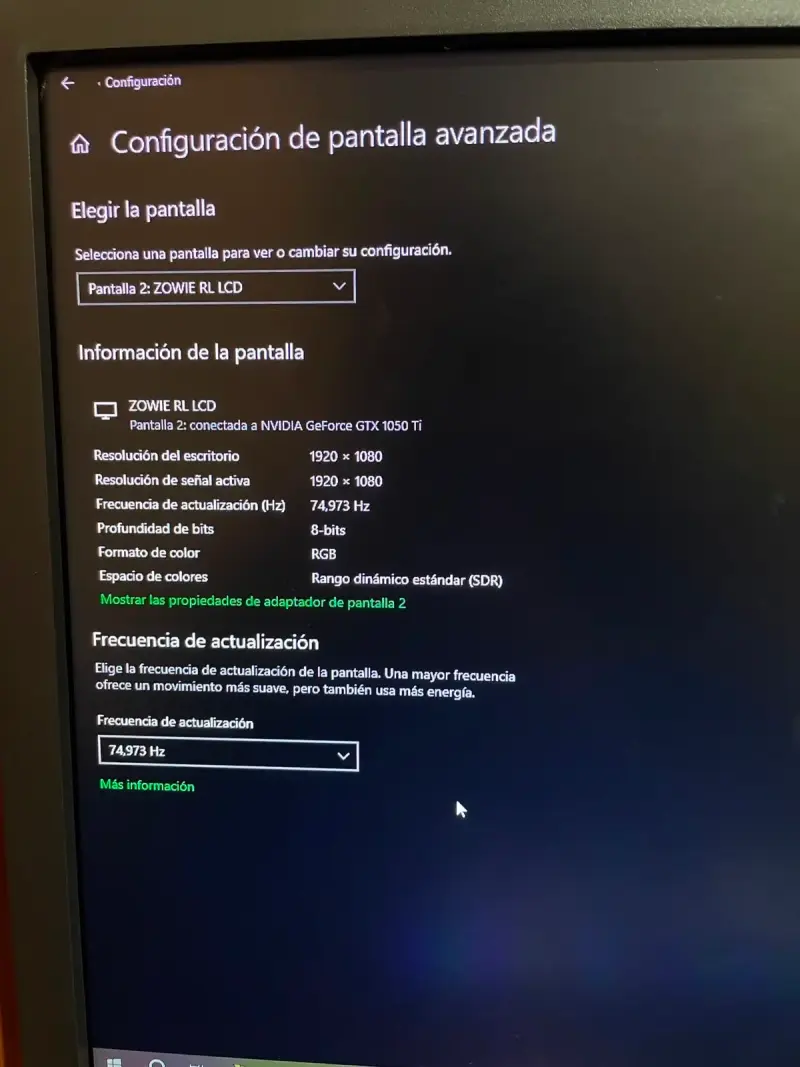 Monitor BenQ Zowie RL LCD 24 pulgadas - 4