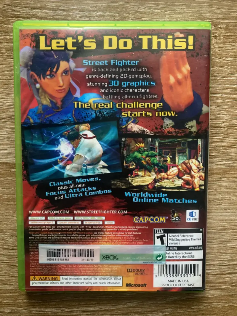 Juego Street Fighter IV Xbox 360 - 3
