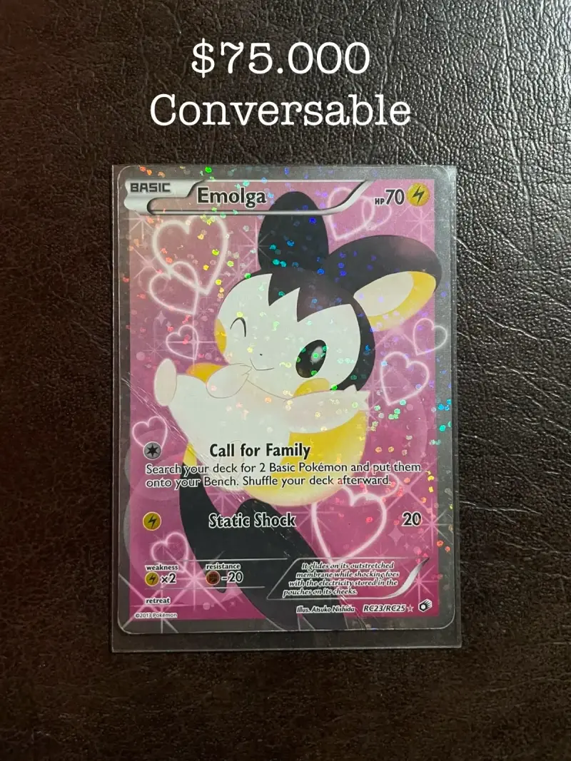 Carta Pokémon Emolga Holográfica Edición Especial - 1