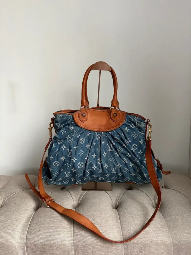 Bolso de mano denim lv - 1