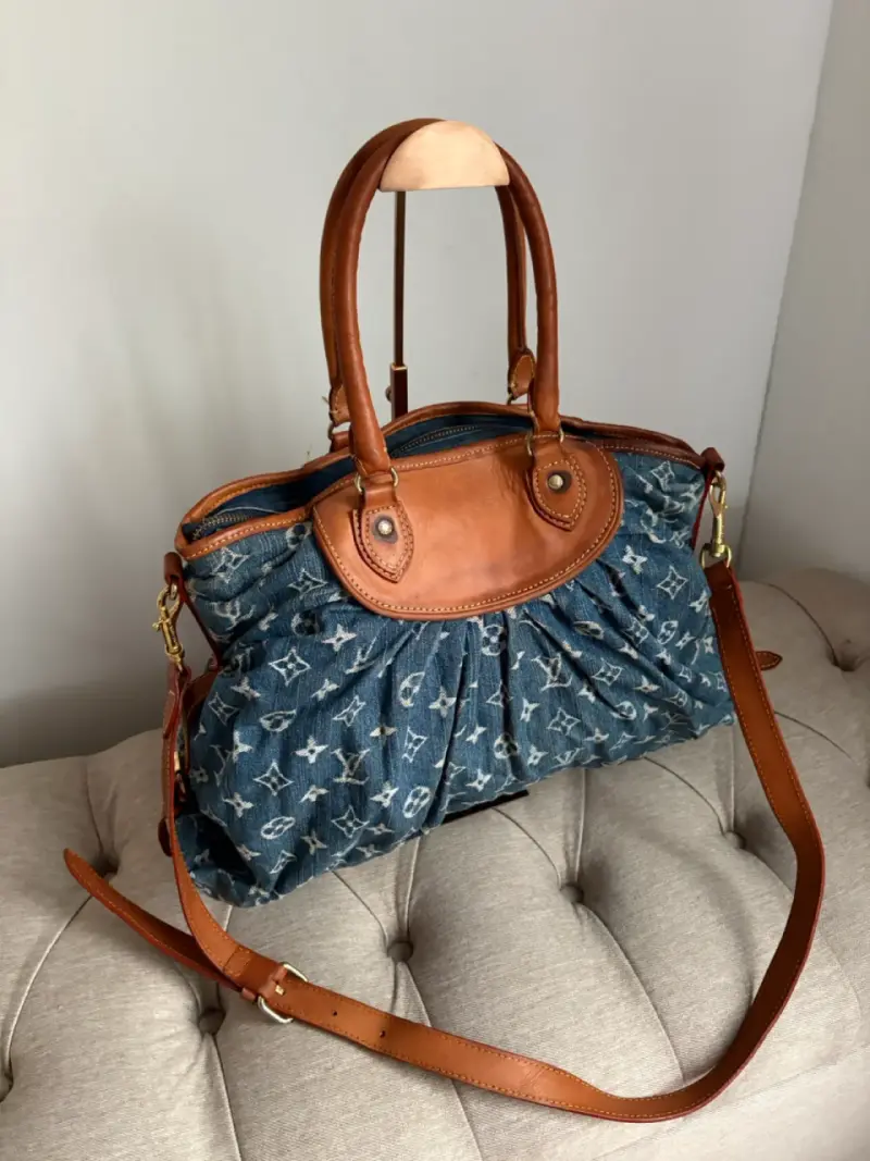 Bolso de mano denim lv - 2