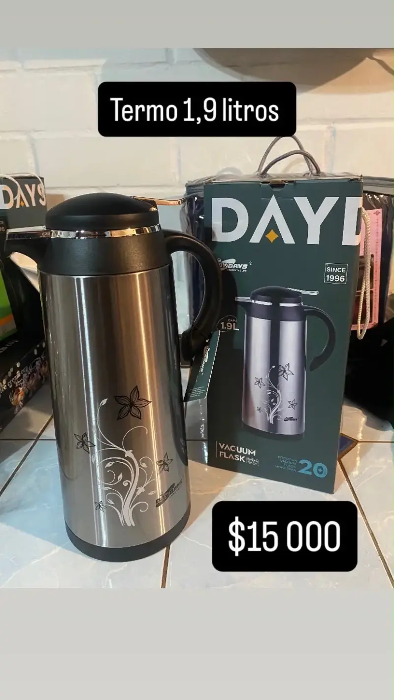Termo de acero inoxidable 1.9 litros Daydays