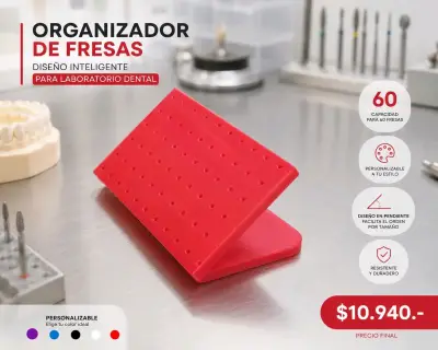 Organizador de fresas dental personalizable - miniatura 2