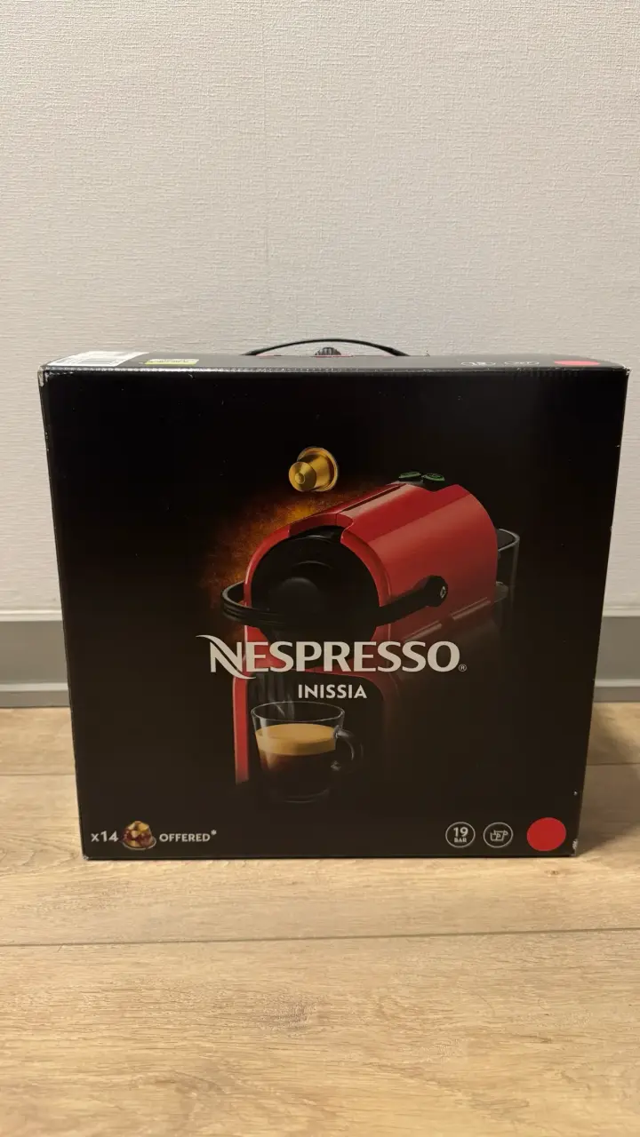 Cafetera Nespresso Inissia Roja - 1