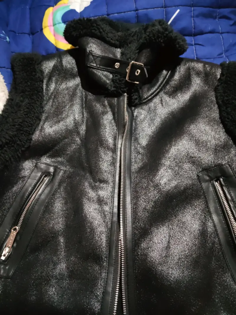 Chaleco de cuero sin mangas Marco talla L - 3