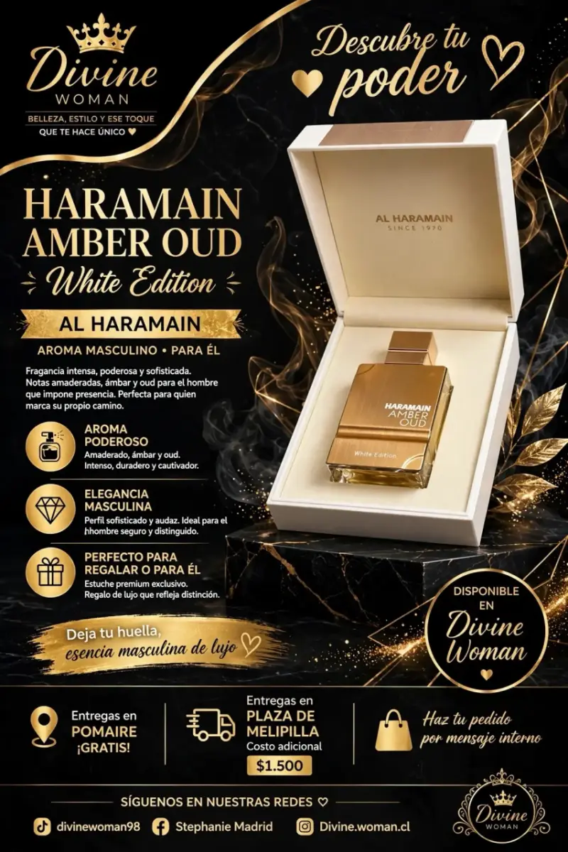 Perfume Haramain Amber Oud White Edition para Hombre - 2
