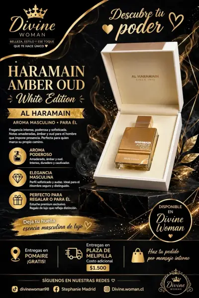 Perfume Haramain Amber Oud White Edition para Hombre - miniatura 2