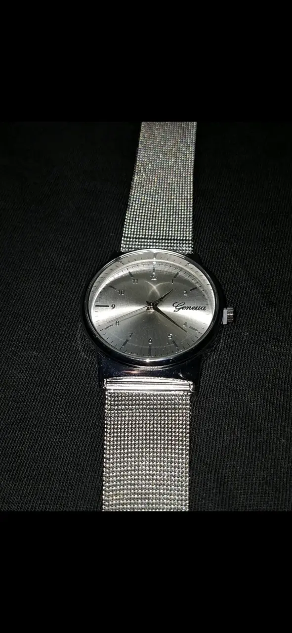 Reloj de pulsera Geneva plateado elegante - 2
