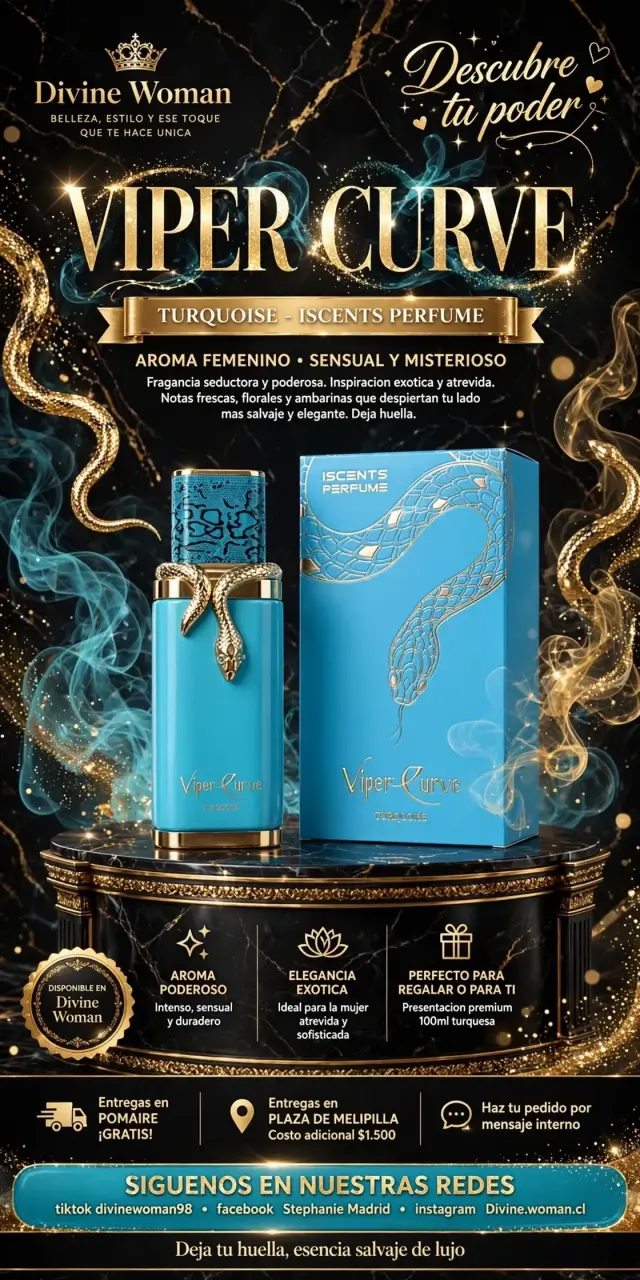 Perfume Viper Curve Turquoise para Mujer