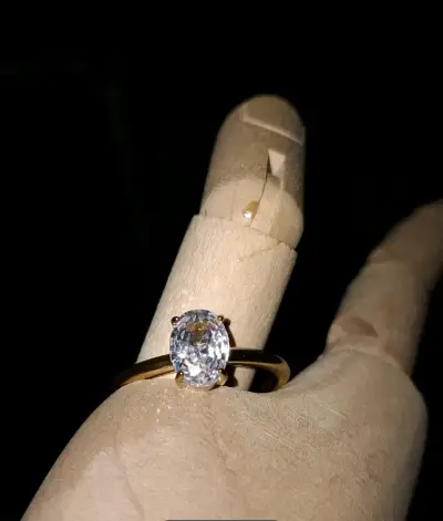 Anillo de compromiso oro 18k Acero inoxidable - miniatura 3
