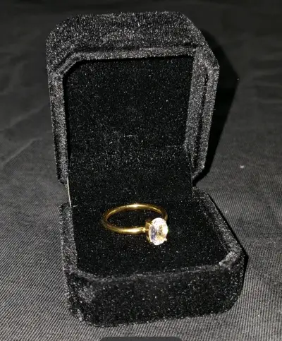 Anillo de compromiso oro 18k Acero inoxidable - miniatura 4