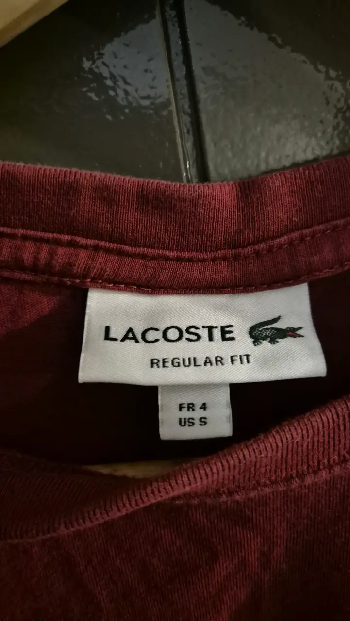 Polera Lacoste Roja Regular Fit - 3