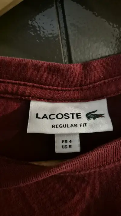 Polera Lacoste Roja Regular Fit - miniatura 3