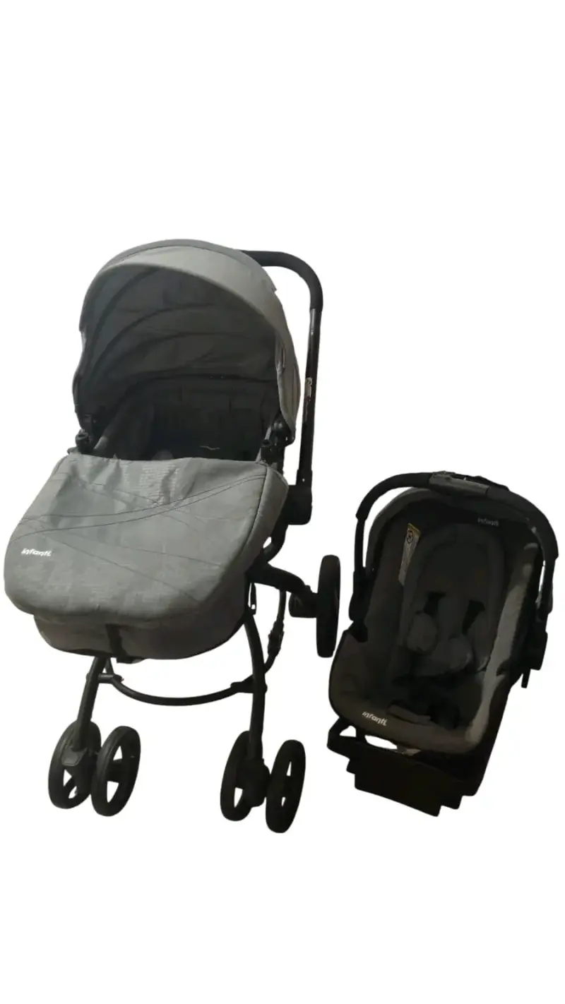 Coche Travel System Infanti gris con silla de auto - 1