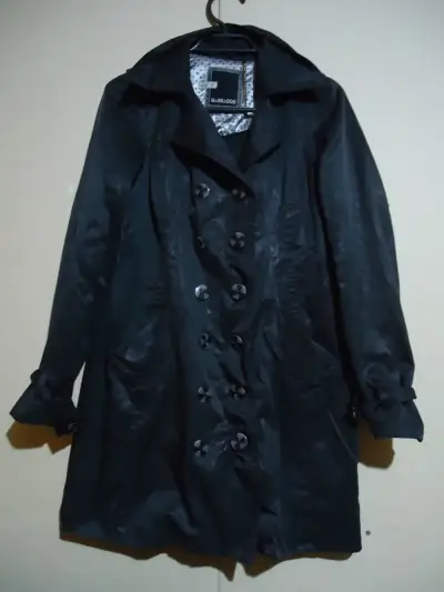 Abrigo negro Barbados para mujer - miniatura 1