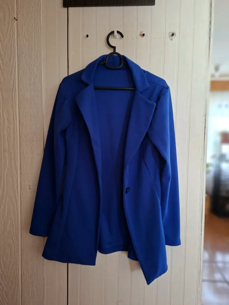 Blazer azul para mujer elegante - 1