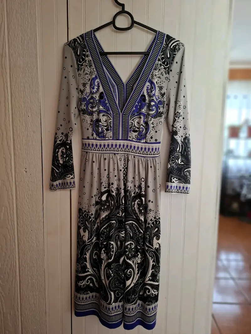 Vestido bohemio estampado multicolor - 2