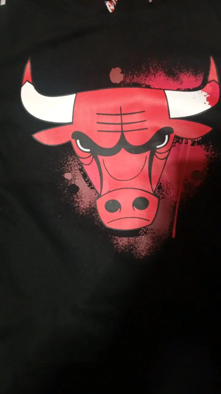 Polerón NBA Chicago Bulls negro con capucha - 3