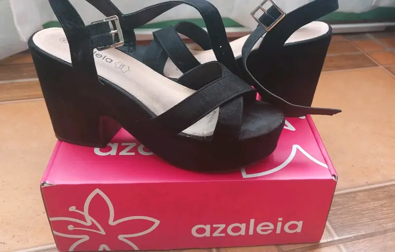 Sandalias de plataforma negras Azaleia - 1