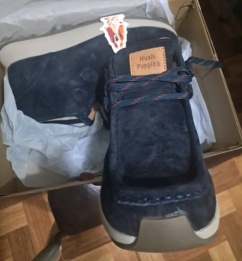 Botines de gamuza azul Hush Puppies - 5