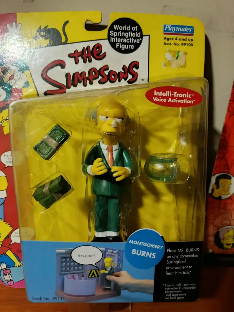 Figuras interactivas de Los Simpsons Tuxedo Krusty y Montgomery Burns - 3