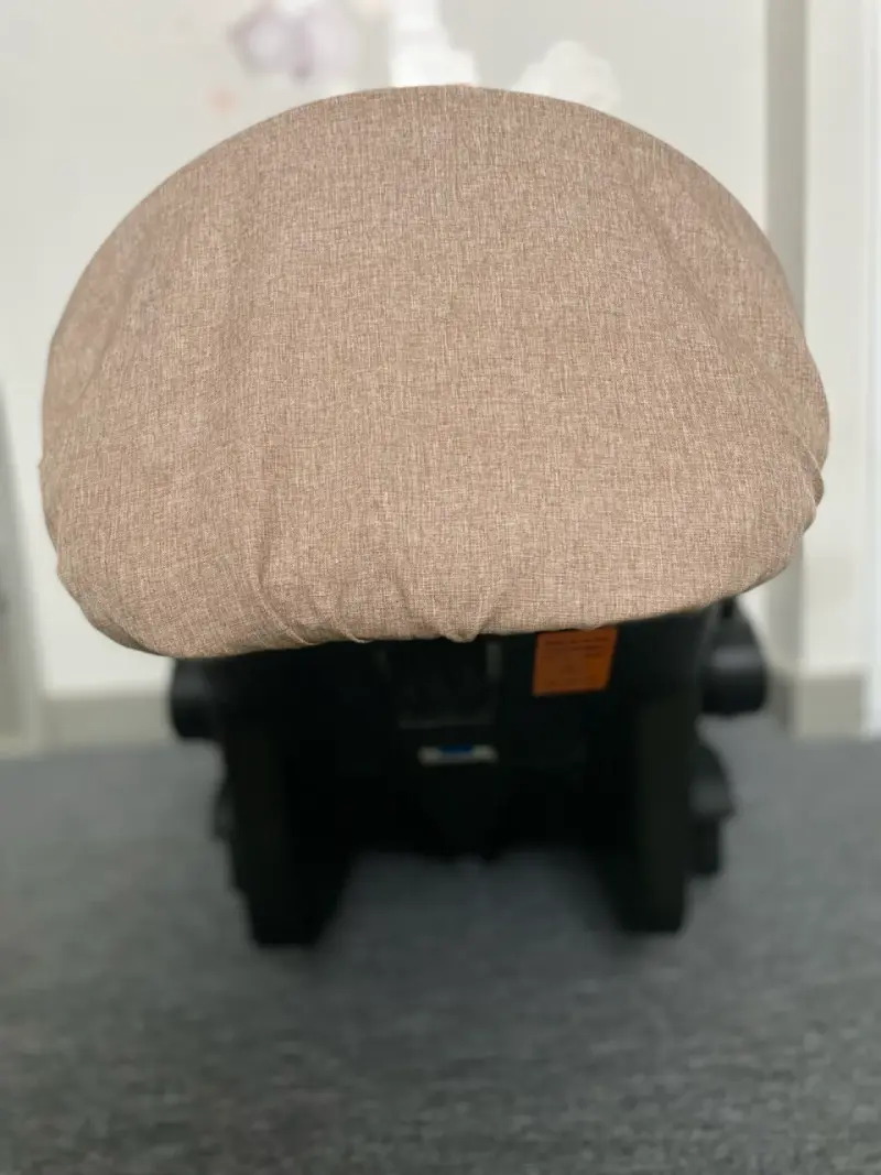 Silla huevito de Auto para Bebé con Capota Beige - 4
