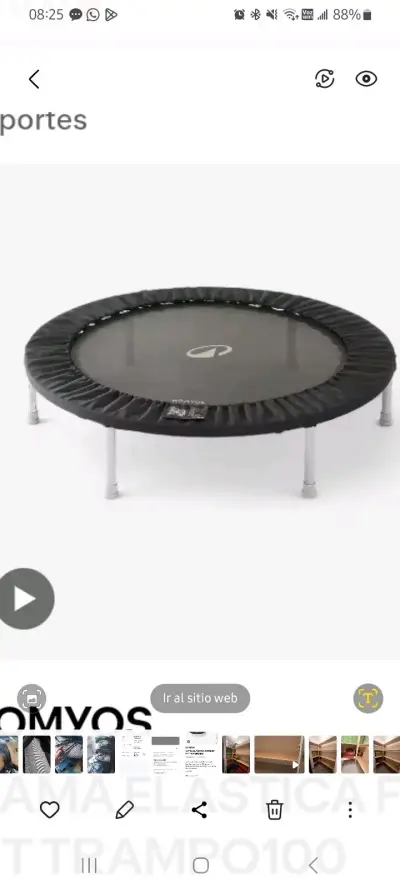 Cama Elástica Fitness Domyos Fit Trampo100 - miniatura 1