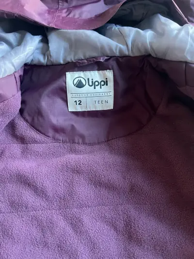 Chaqueta impermeable morada para adolescentes Uppi - miniatura 3