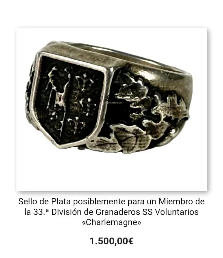 Anillo de plata de la segunda guerra mundial - 4