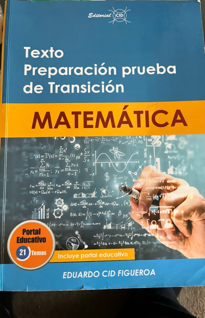 Libro de preparación PTU Matemática Editorial CID