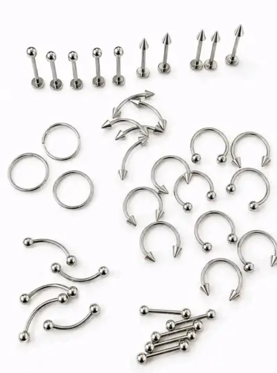 Set de Piercings de Acero Inoxidable - miniatura 1