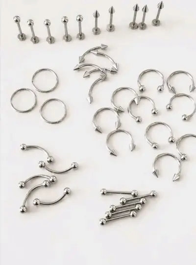 Set de Piercings de Acero Inoxidable - miniatura 2
