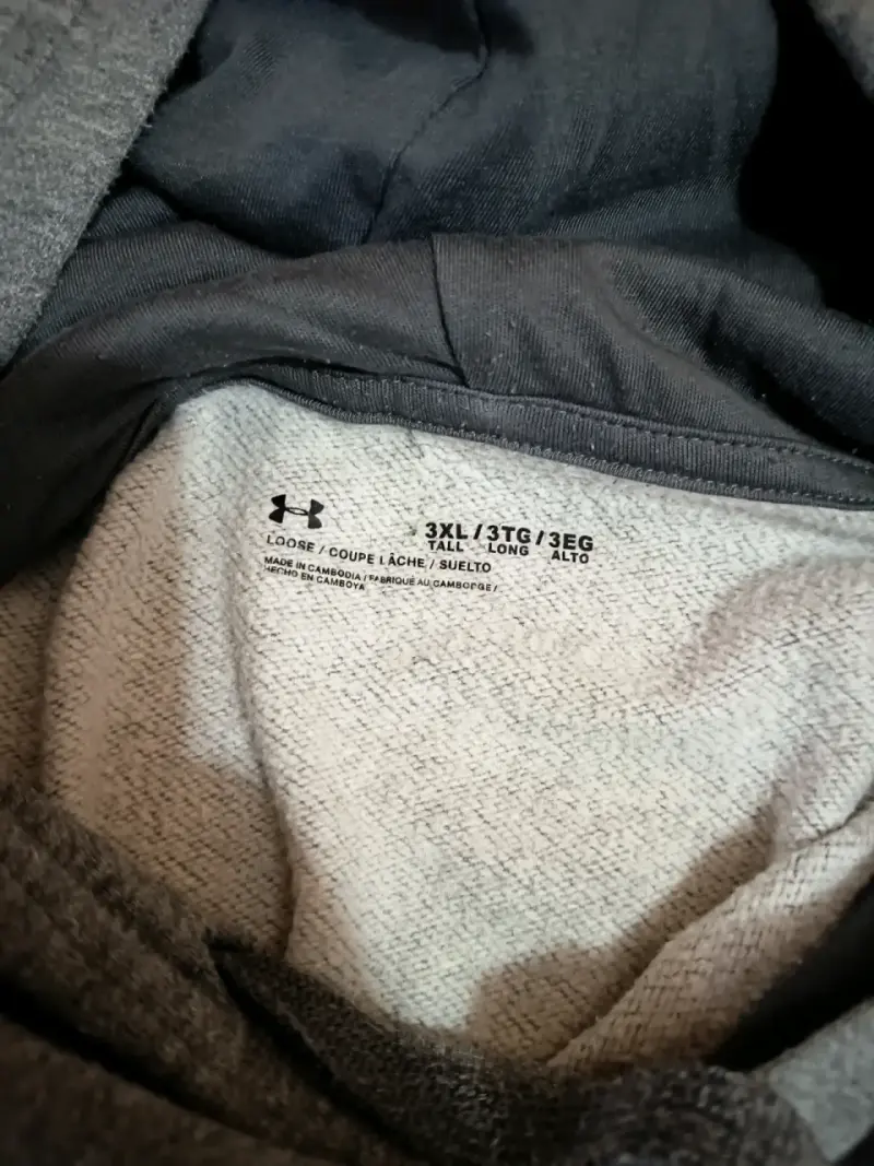 Polerón Under Armour gris talla 3XL - 2