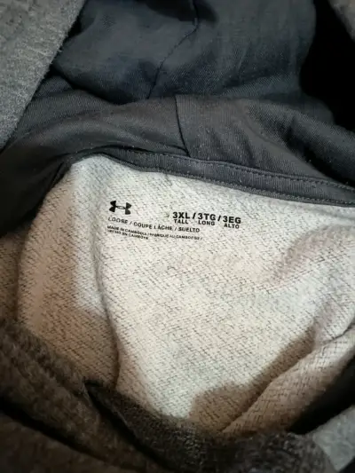 Polerón Under Armour gris talla 3XL - miniatura 2