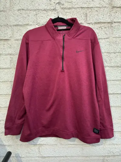 Polerón Nike Golf Burdeos para Hombre - miniatura 1