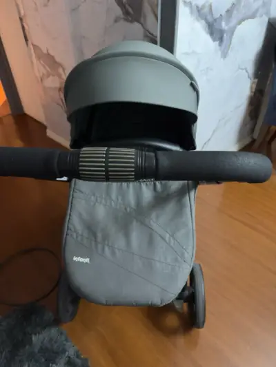 Coche de bebé Infanti Giro gris plegable - miniatura 2
