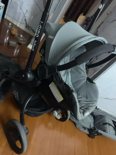 Coche de bebé Infanti Giro gris plegable - miniatura 4
