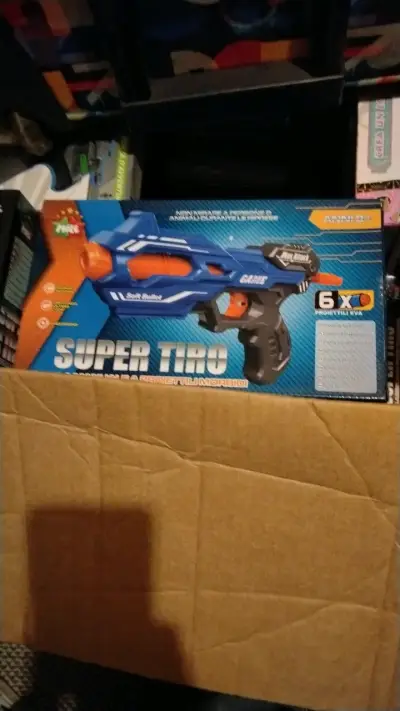 Pistola de Juguete Super Tiro Azul - miniatura 1