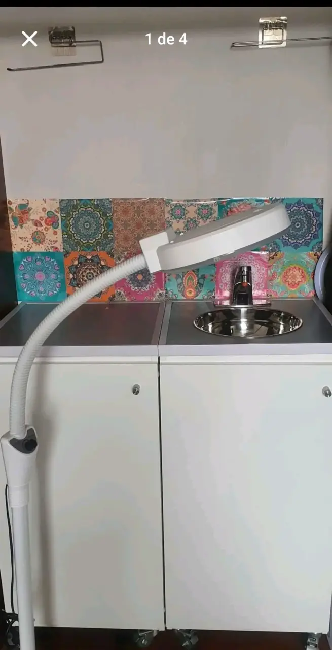 Lavamanos portátil con gabinete, son 2 muebles - 4
