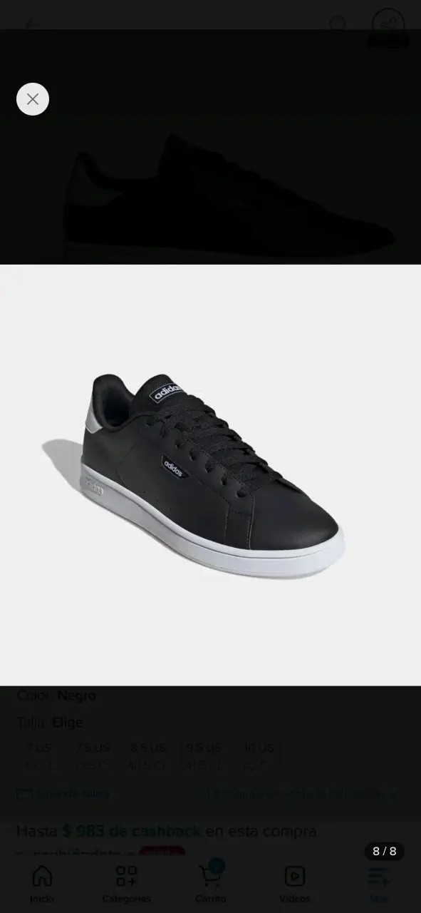 Zapatillas negras Adidas para hombre - 1