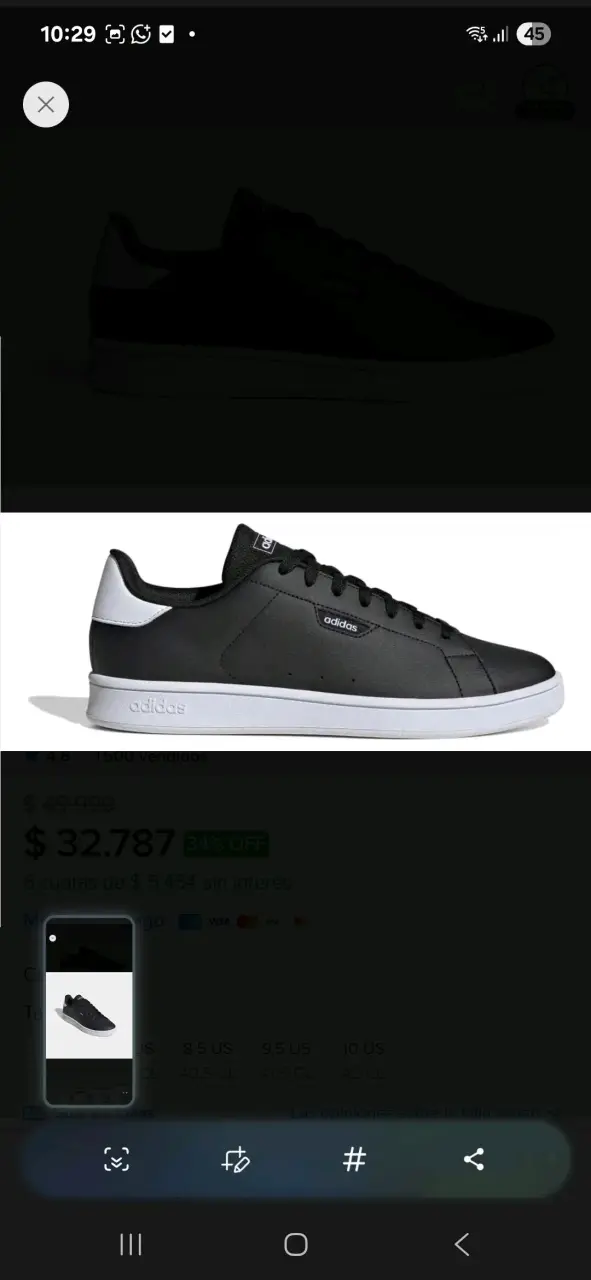 Zapatillas negras Adidas para hombre - 2