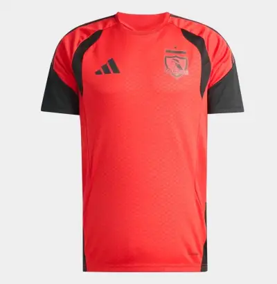 Camiseta de entrenamiento Colo-Colo roja Adidas - miniatura 1