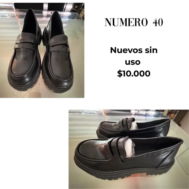 Zapatos de vestir negros talla 40 nuevos