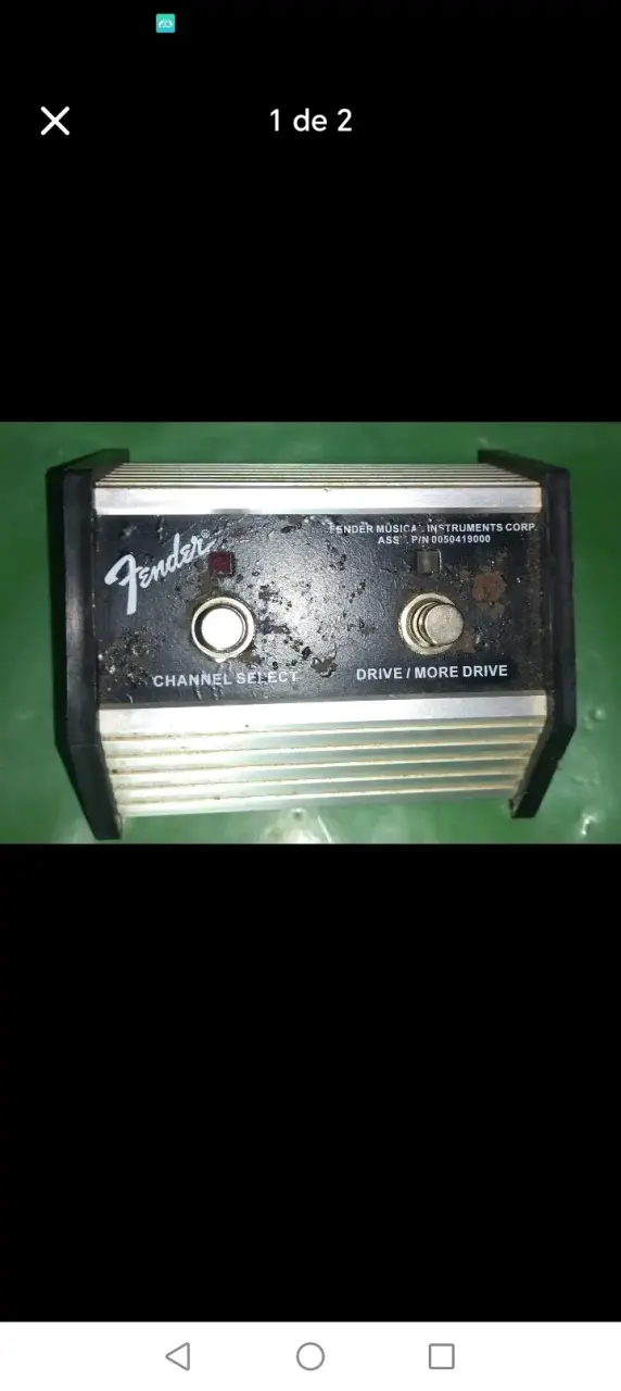 Pedal de cambio de canal Fender para amplificador - 1