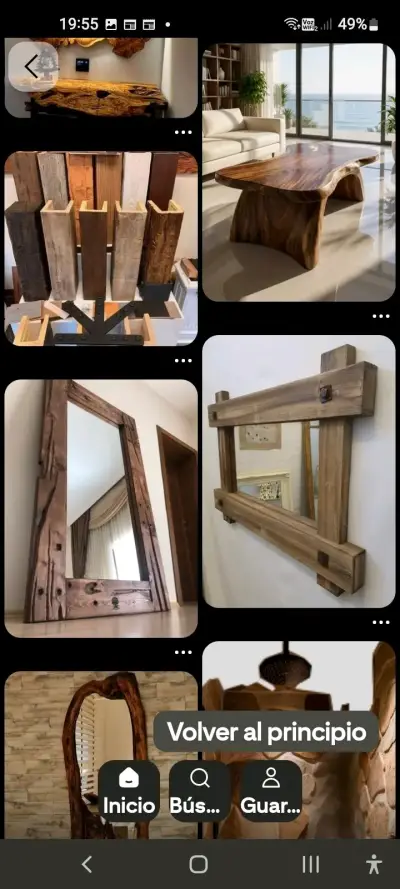 Espejo de madera rústica  desde $120mil xpedidos - miniatura 3