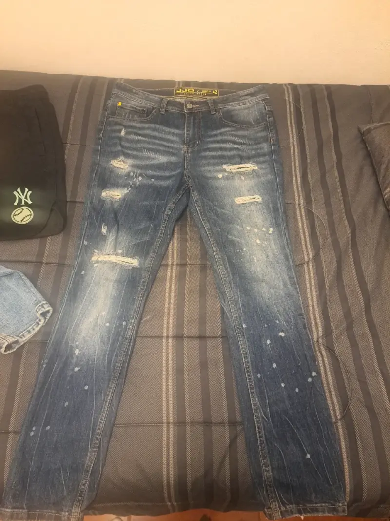 Jeans desgastados para hombre talla 42 - 1