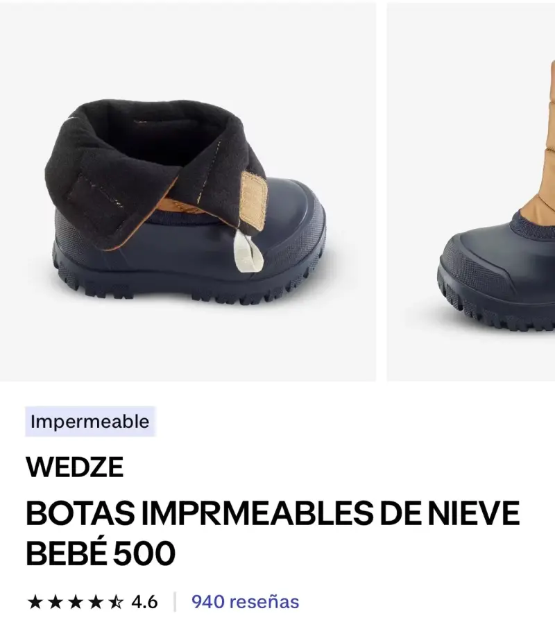 Botas de nieve impermeables para bebé Wedze 500 - 2