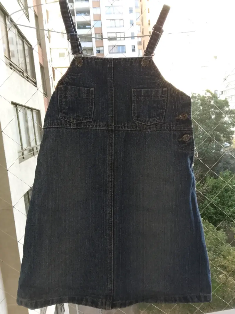 Jumper de mezclilla para niña talla 8 - 1